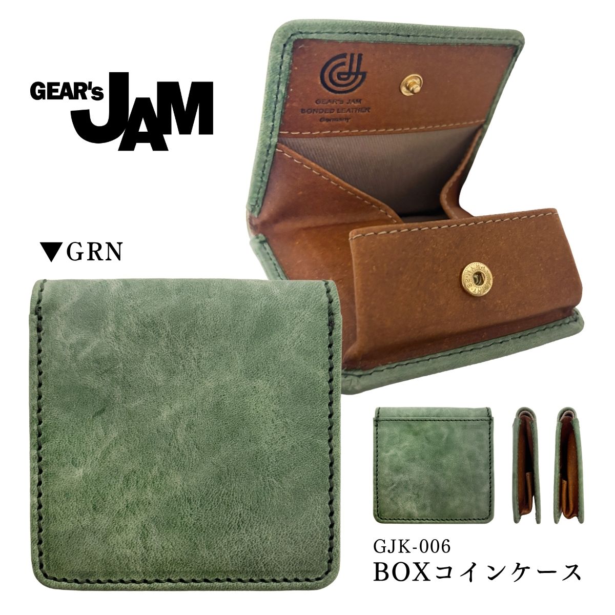 GEAR's JAM GJK-006 BOX コインケース 小銭入れ 再生革
