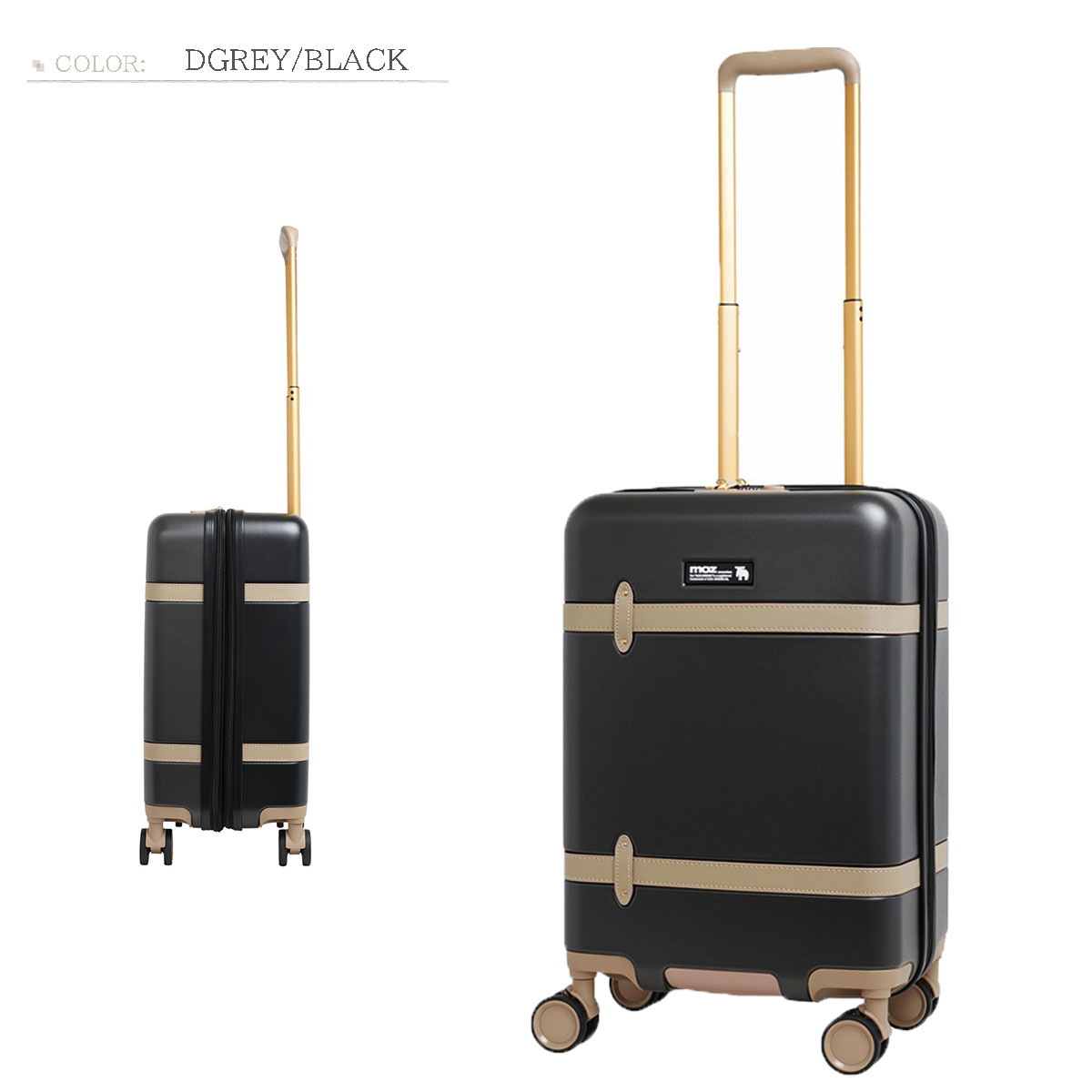 moz（モズ） MZ-0859-48 キャリーケース スーツケース 38L 44L 機内持