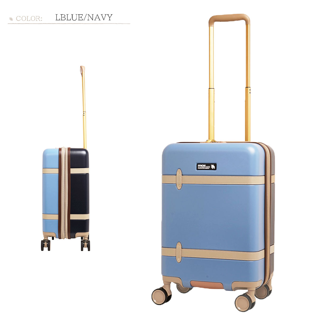 moz（モズ） MZ-0859-48 キャリーケース スーツケース 38L 44L 機内持