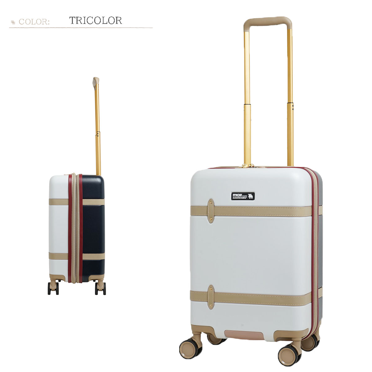 moz（モズ） MZ-0859-48 キャリーケース スーツケース 38L 44L 機内持