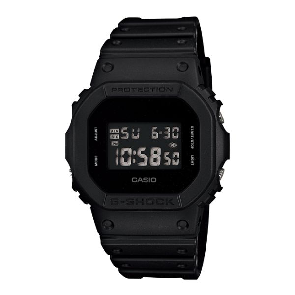 あすつく CASIO メンズ 腕時計 ORIGIN g−shock DW-5600BB-1 ミリタリカラー ソリッドカラーズ マッドブラックレッド  クロスバンド