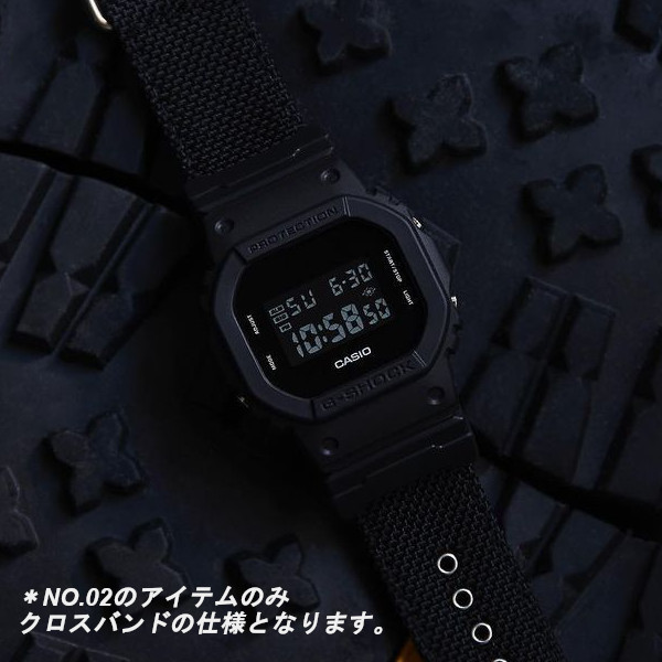 あすつく CASIO メンズ 腕時計 ORIGIN g−shock DW-5600BB-1 ミリタリカラー ソリッドカラーズ マッドブラックレッド  クロスバンド
