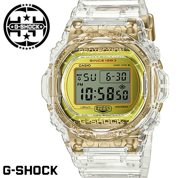 G-SHOCK Gショック ジーショック 限定モデル 腕時計 メンズ DW-5735E-7 35周年記念モデル グレイシアゴールド クリアスケルトン  : dw-5735e-7 : 腕時計 アクセサリー Gross - 通販 - Yahoo!ショッピング