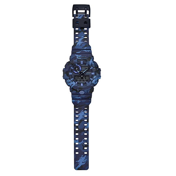 CASIO G-SHOCK ジーショック カシオ Gショック メンズ 腕時計 GA-700CM-2A カモフラージュ 迷彩 ブルー