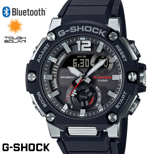 G-SHOCK ジーショック メンズ 腕時計 GST-B300-1A タフソーラー Bluetooth カーボンコアガード構造 うでどけい  G-STEEL