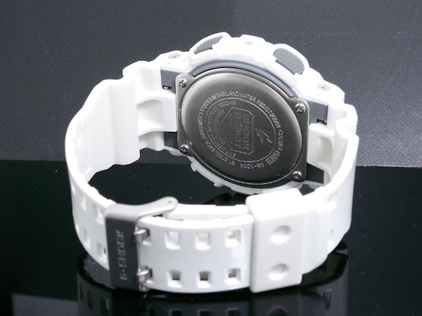 G-SHOCK 白 腕時計 メンズ レディース GA-100A-7A ジーショック