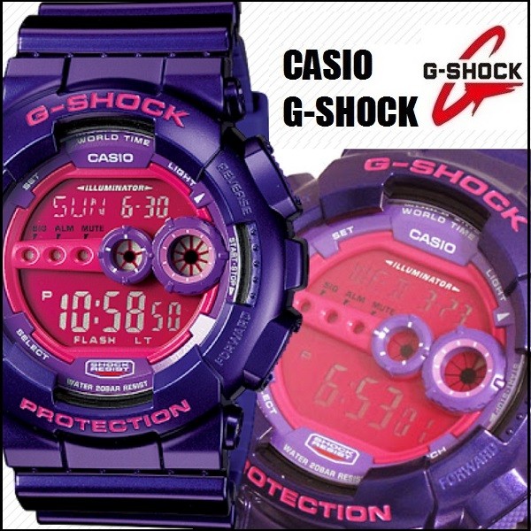 G-shock ジーショック クレイジーカラー Crazy Color メンズ 腕時計 パープル GD-100SC-6 CASIO g−shock