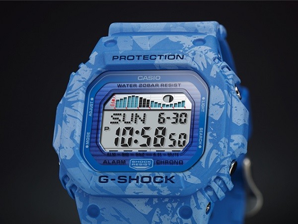 G-SHOCK G-LIDE ジーショック 腕時計 メンズ ブルー 花柄 サーフィン ORIGIN GLX-5600F-2JF