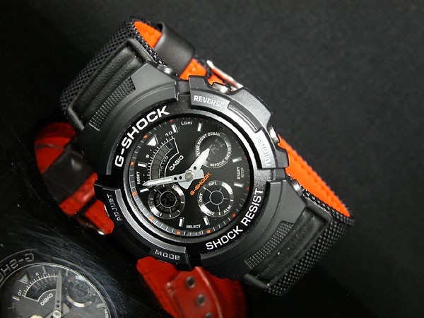 G-SHOCK ジーショック 腕時計 ナイロンベルト NATO軍 オレンジ