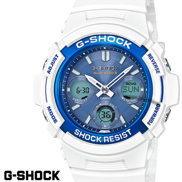 送料無料 CASIO G-SHOCK ジーショック 電波ソーラー 白 ホワイト