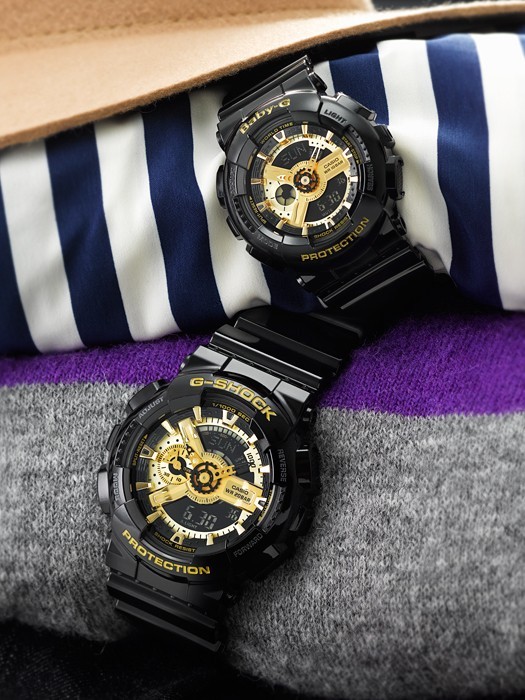 ペアウォッチ G-SHOCK ジーショック BABY-G ベビージー メンズ レディース うでどけい 腕時計 ブラック ゴールド BLACK GOLD  クリスマス プレゼント :g-pair:腕時計 アクセサリー Gross 通販 