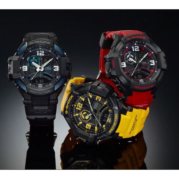 CASIO G-SHOCK ジーショック メンズ 腕時計 GA-1000-4A オレンジ ブラック SKYCOCKPIT OUTLET  スカイコックピット