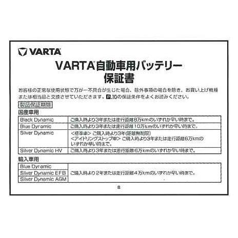 【VARTA正規品】LN5（595 901 085） バルタ シルバーダイナミック AGM　【クーポン62】｜gekicar｜03