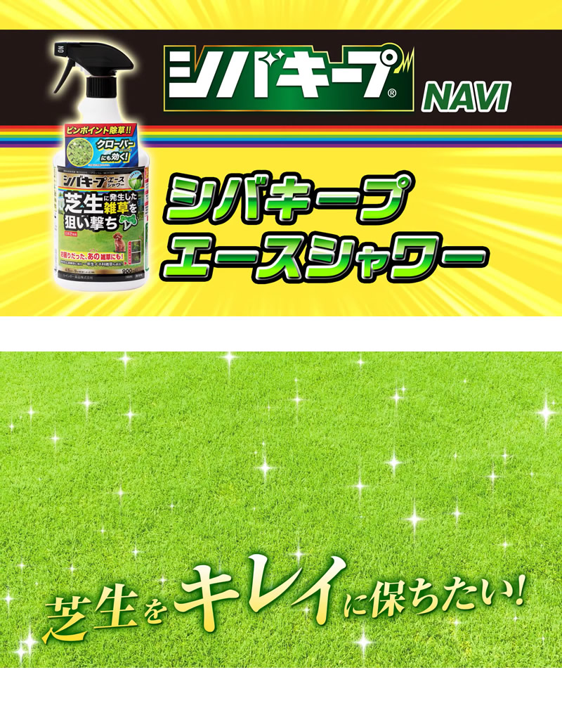 レインボー薬品 シバキープエース シャワー 2L×16本 芝生用シャワー除草剤｜gekitaitai｜03