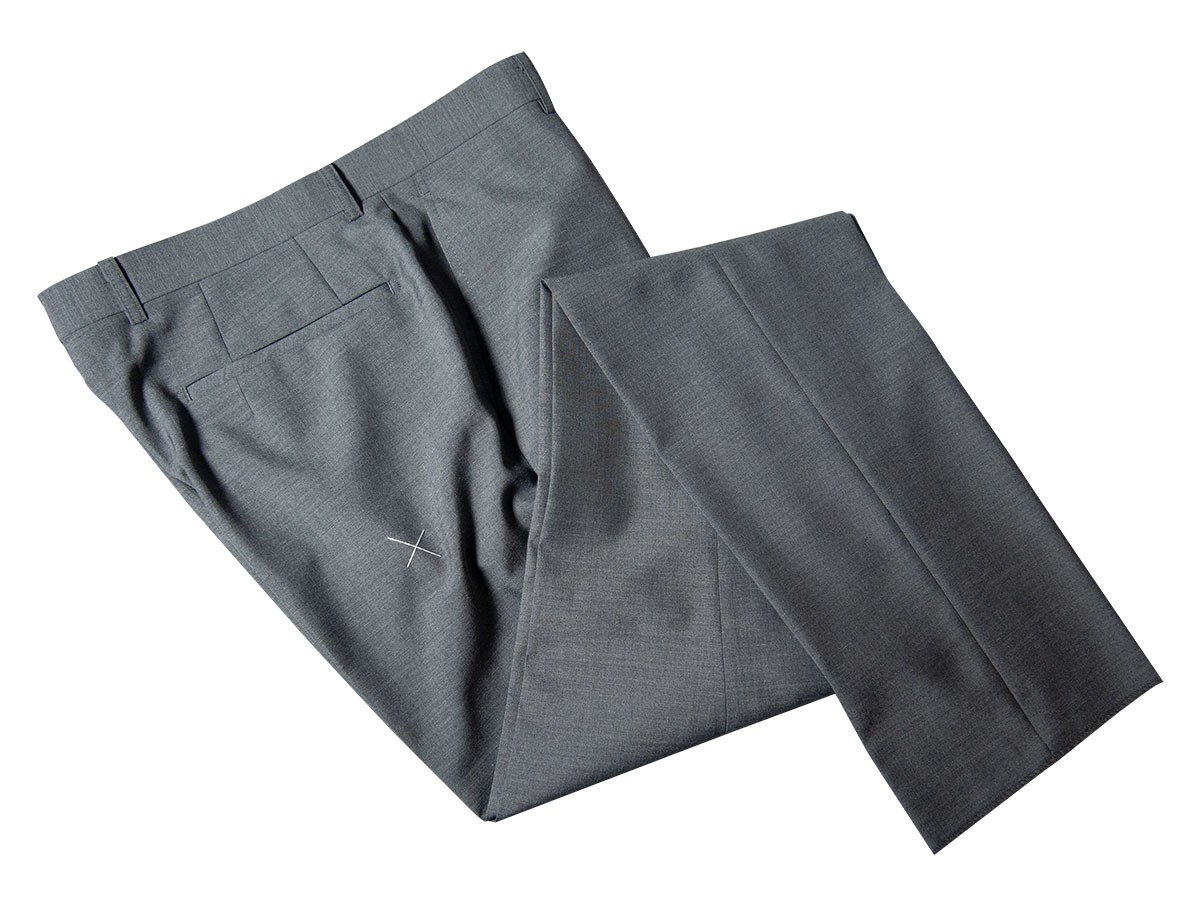 春夏物 ノータック スラックス slacks pants ウール混 洗える ウォッシャブルパンツ（ウエスト79〜94cm）｜gekiyasu-suits-kan｜02