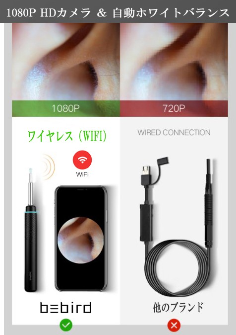 カメラ付 耳かき 最新版 高画質 高性能 Bebird M9 Pro 正規品 LED