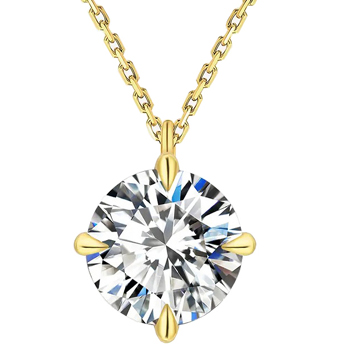 モアサナイト ネックレス レディース 0.5ct 一粒 シンプル