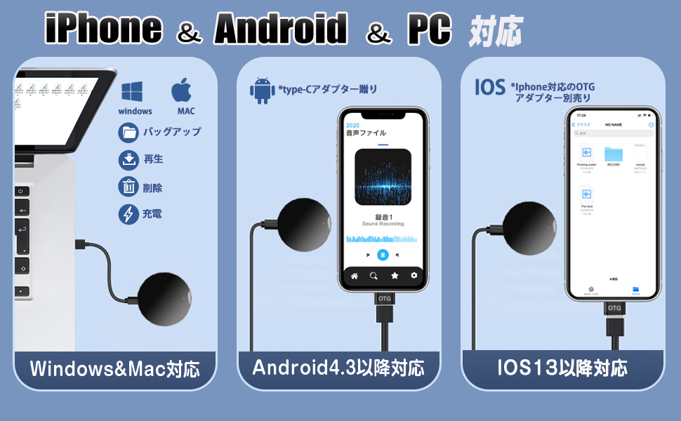 長距離録音