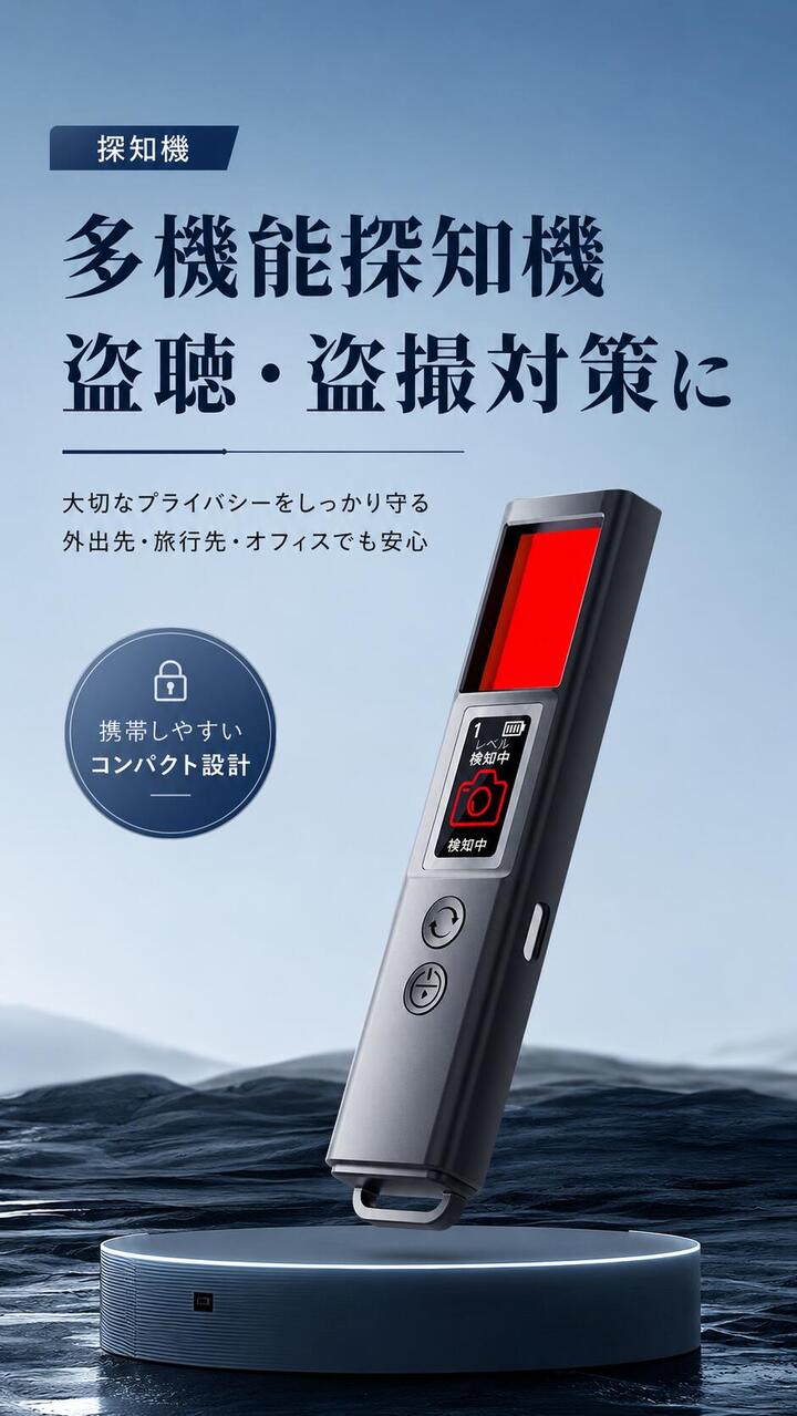 多機能検知器 盗聴器発見器 隠しカメラ探知機 GPS発信機 探知機 盗撮