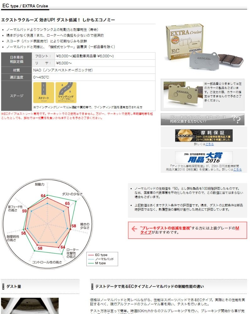 □DIXCEL(ディクセル) プレミオ NZT240 ZZT240 PREMIO 01/12〜07/05