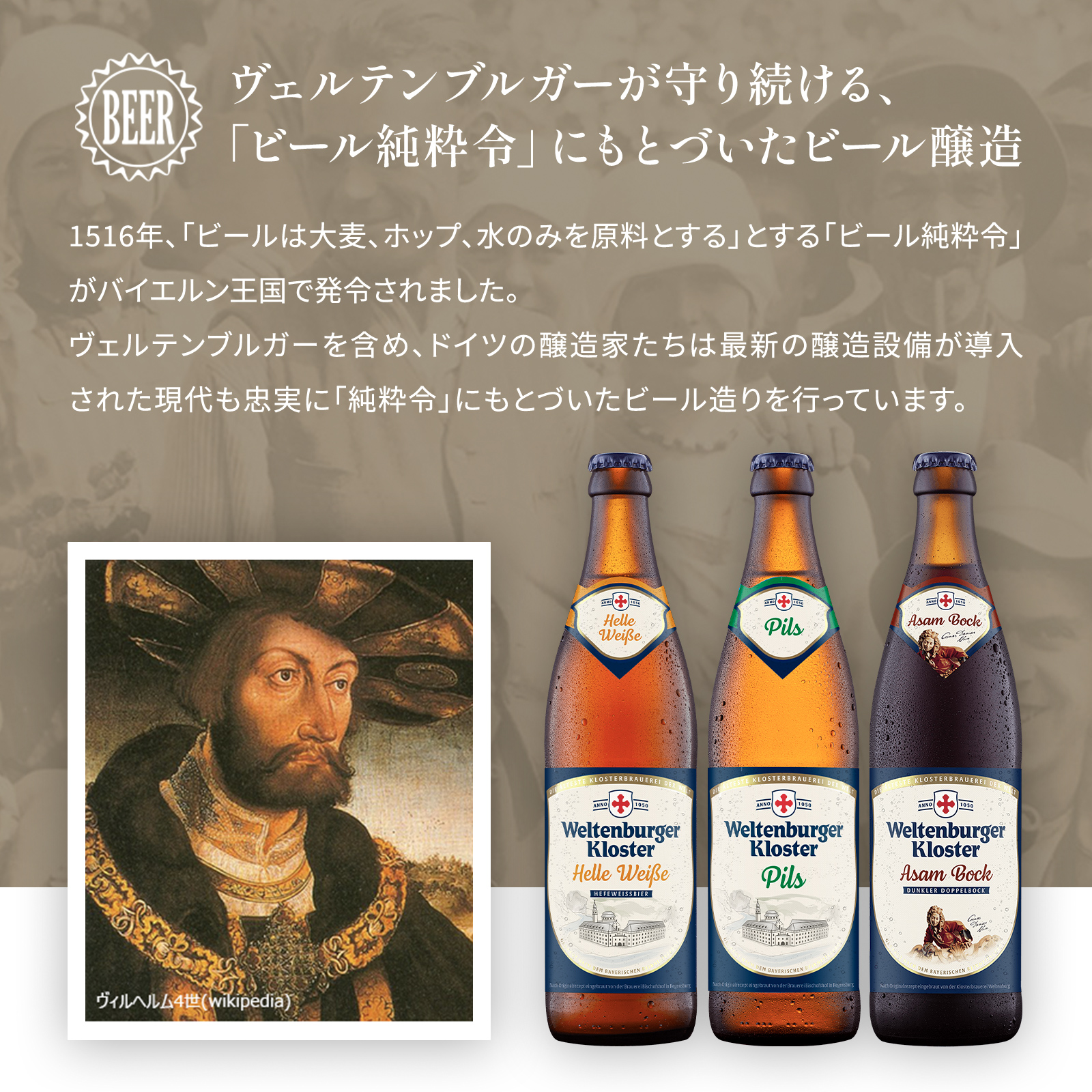 世界最古の修道院ビール ヴェルテンブルガー