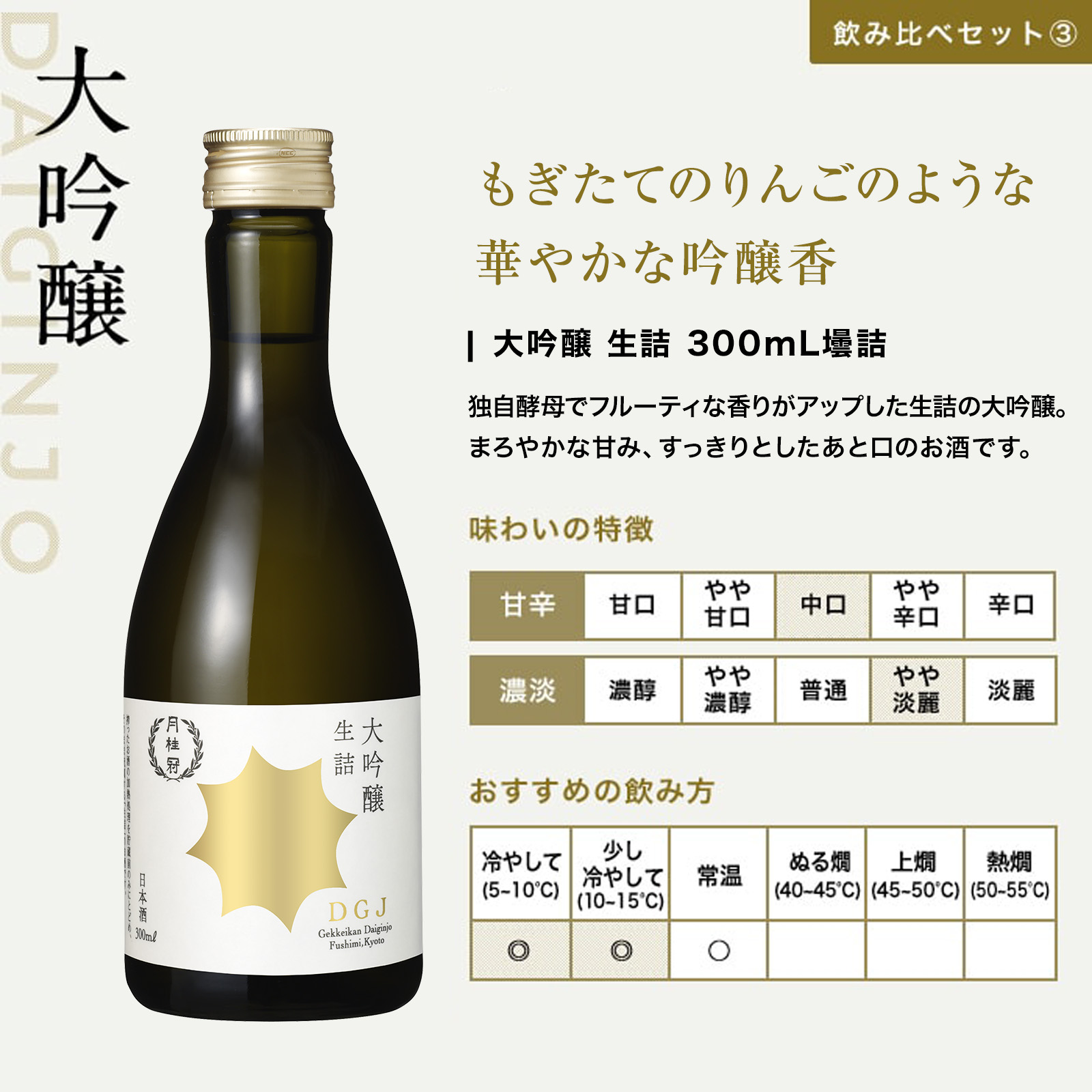 厳選 日本酒 飲み比べセット 300ml × 5本