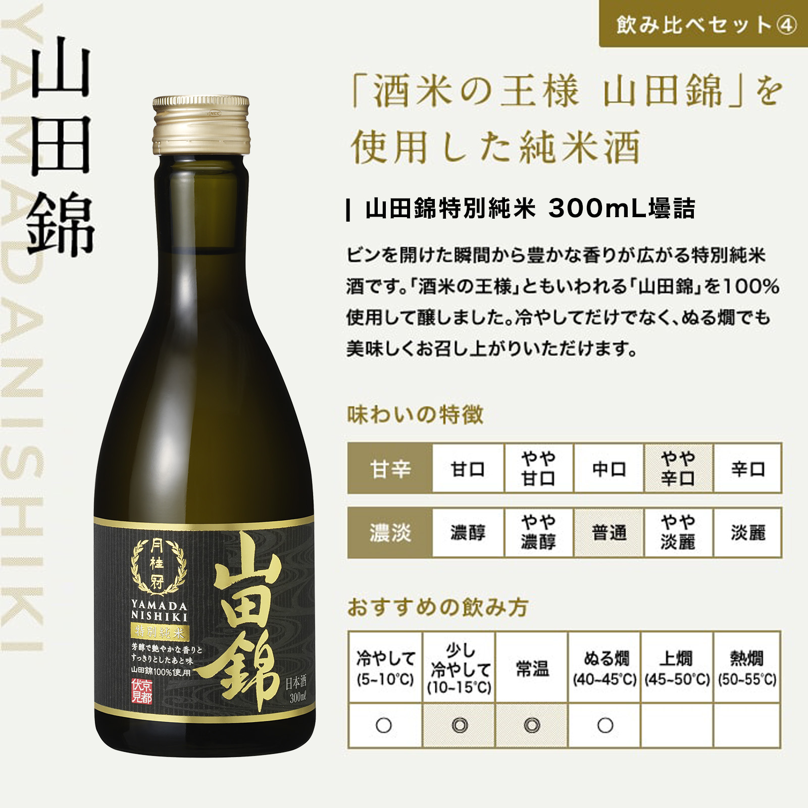 厳選 日本酒 飲み比べセット 300ml × 5本