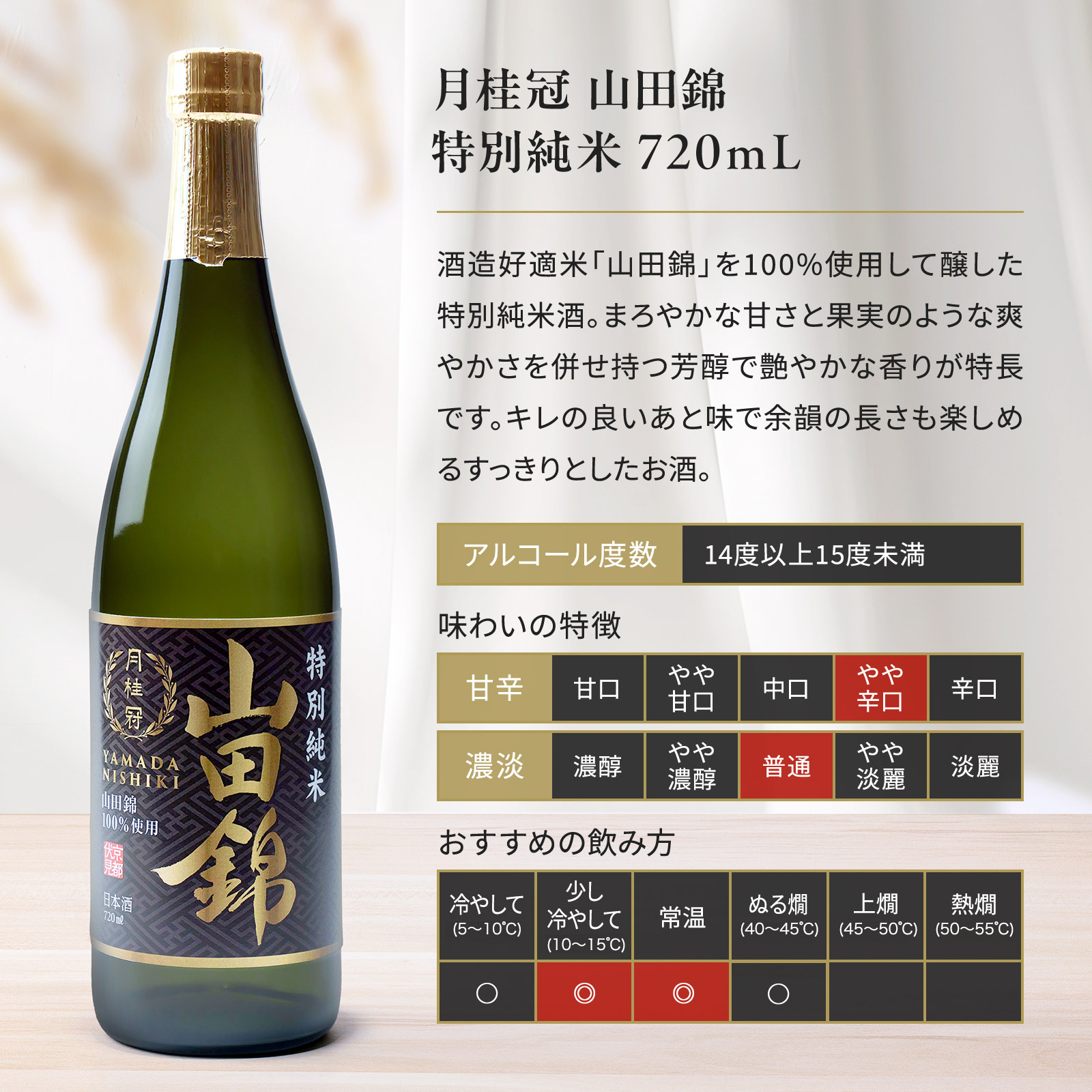 山田錦特別純米720mL・300mL