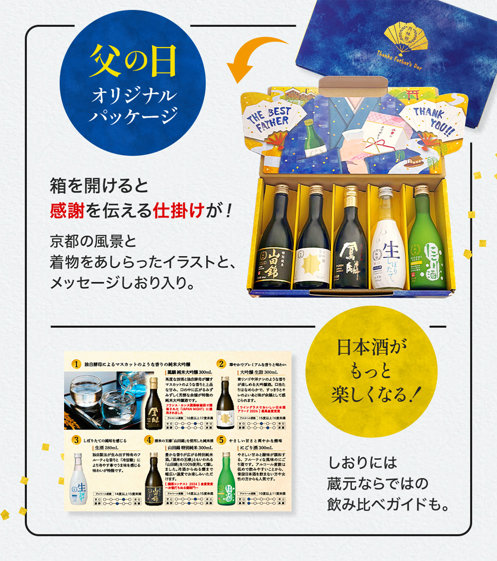 月桂冠 ＼父の日早割ポイント5倍／ 日本酒 月桂冠公式 父の日限定 厳選