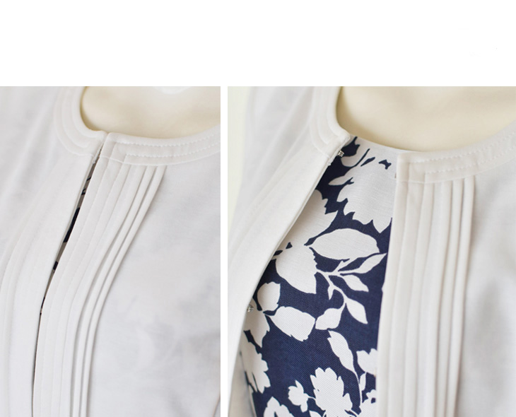 スーツ レディース 2点セット ワンピーススーツ ノーカラージャケット