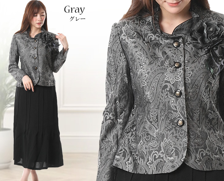 レディーススーツ カラーフォーマルスーツ 日本製素材 40代 50代 60代