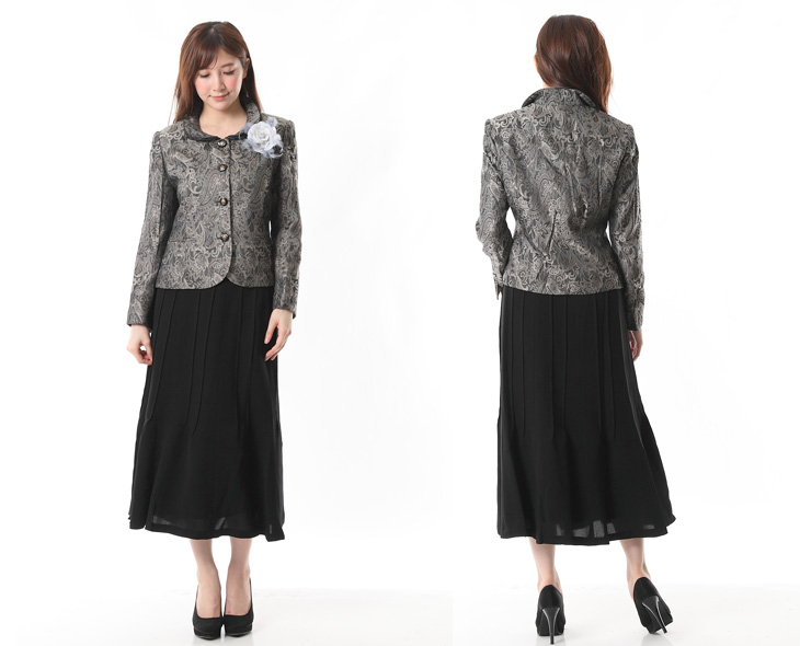 レディース セレモニースーツ 二重襟 ジャケット 母の日 プレゼント