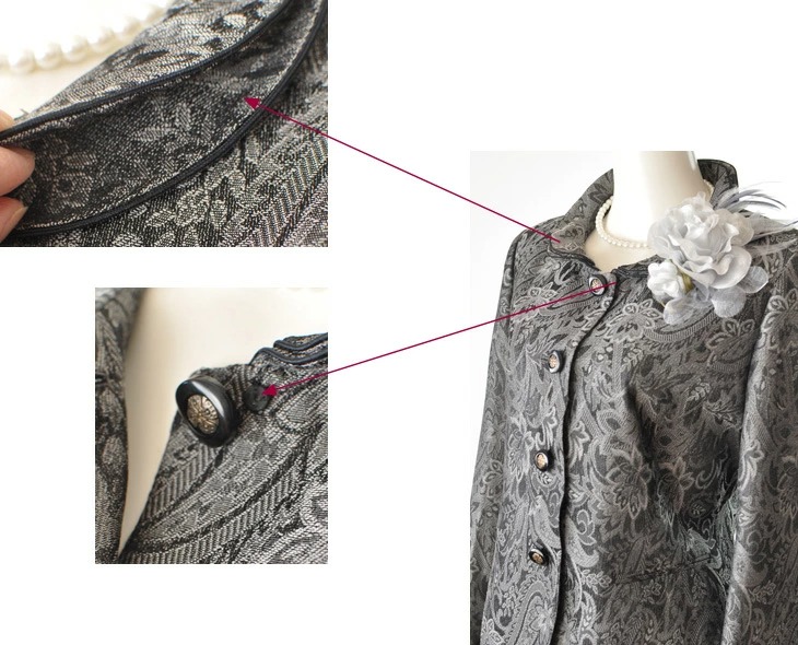 レディース セレモニースーツ 二重襟 ジャケット 母の日 プレゼント