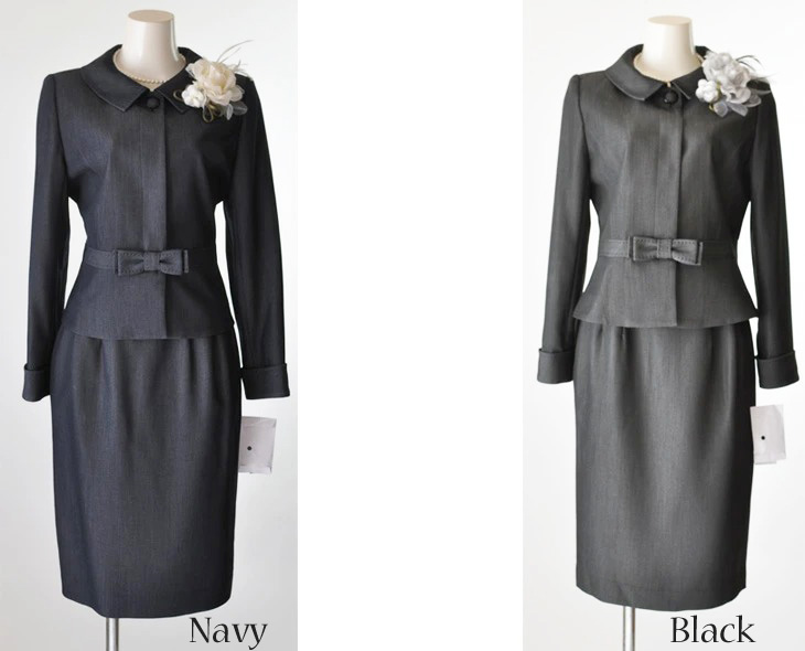 セレモニースーツ 入学式 卒業式 母 服装 上質 上品 清楚 体型カバー