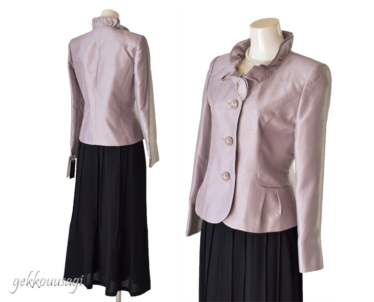 フォーマル レディーススーツ シャンタンスーツ 卒業式 入学式 母 服装