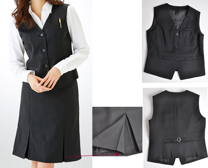 ENJOY 事務服 制服 スーツ 3点セット 洗える 9/11号 現行モデル 事務服 制服 ENJOY エンジョイ オフィス カーシーカシマ ジャケット