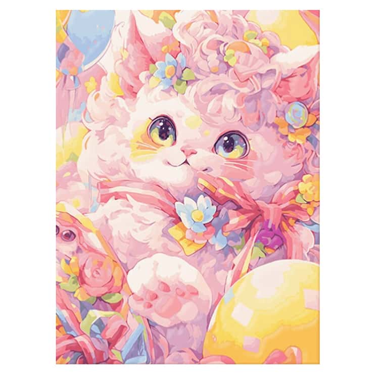 50×40cm 5D ダイヤモンドアート キット フル 刺繍キット 30×40cm 猫