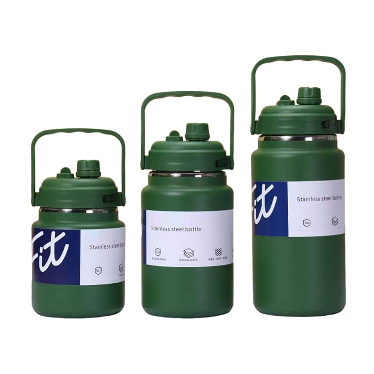2.5L ストロー付き 水筒 2L 大容量 直飲み 304ステンレス マグ