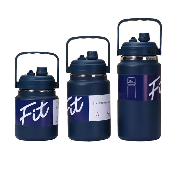 2.5L ストロー付き 水筒 2L 大容量 直飲み 304ステンレス マグ