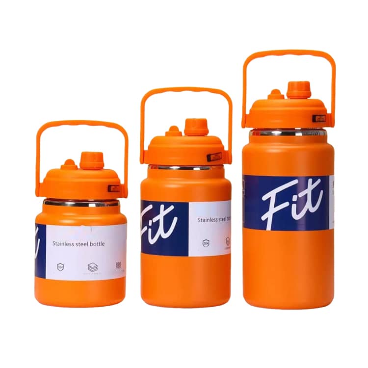 2.5L ストロー付き 水筒 2L 大容量 直飲み 304ステンレス マグ