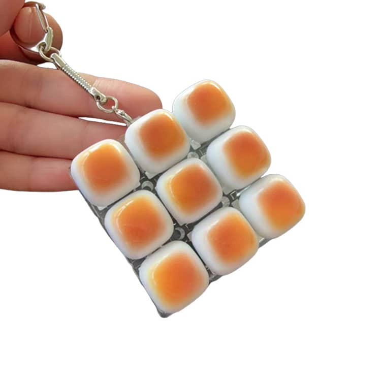 キーボードキーホルダー フィジェットトイ メカニカル タクタイル スイッチ キーボード キーホルダー ストレス解消 ミニキーボード ブラウン おもちゃ |  | 14