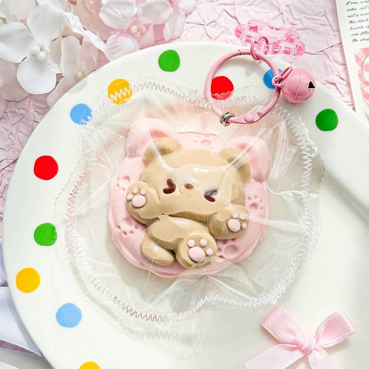 新発売！ふわとろスクイーズ キーホルダー うきわ 動物 スクイーズ玩具