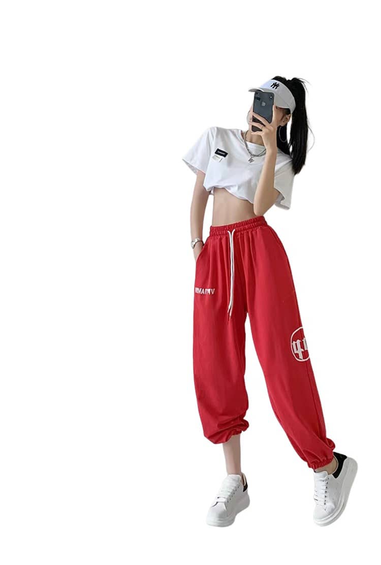 スウェットパンツ ダンスパンツ レディース ゆったり カジュアル