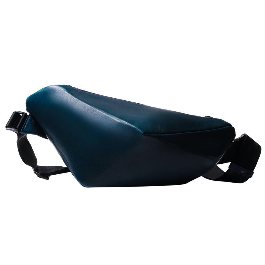 ボディバッグ メンズ 本革 レザー ボディーバック ブランド おしゃれ 50代 40代/コバルト 紺 黒 グレー XSサイズ(14370円)