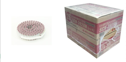 佐藤ケミカル カラーロール連結ねじ SCN-3928 レッド 100×20巻×2箱