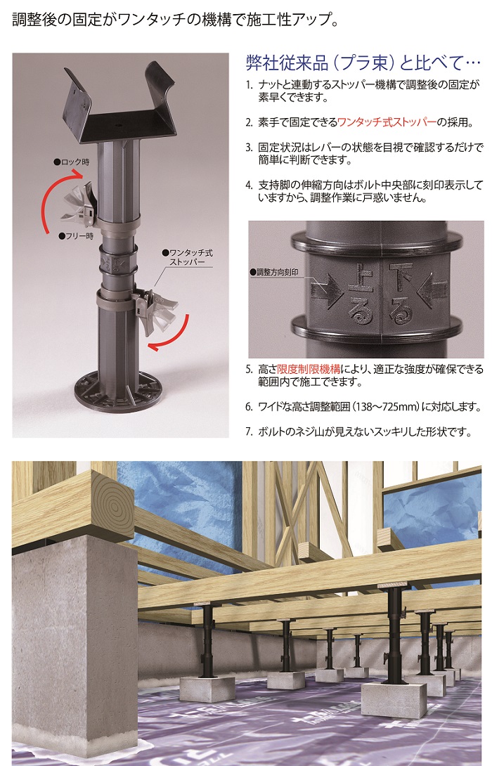 フクビ化学 プラ束宝生台板タイプ 445G (30個/ケース) : 現場