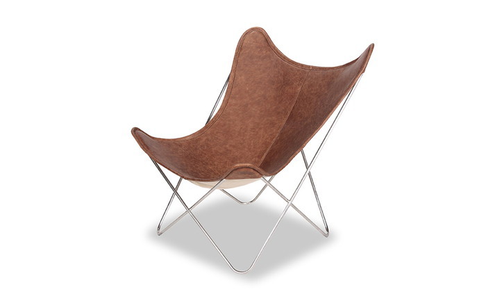 バタフライ チェア BUTTERFLY Chair セミアニリンレザー 本革 3