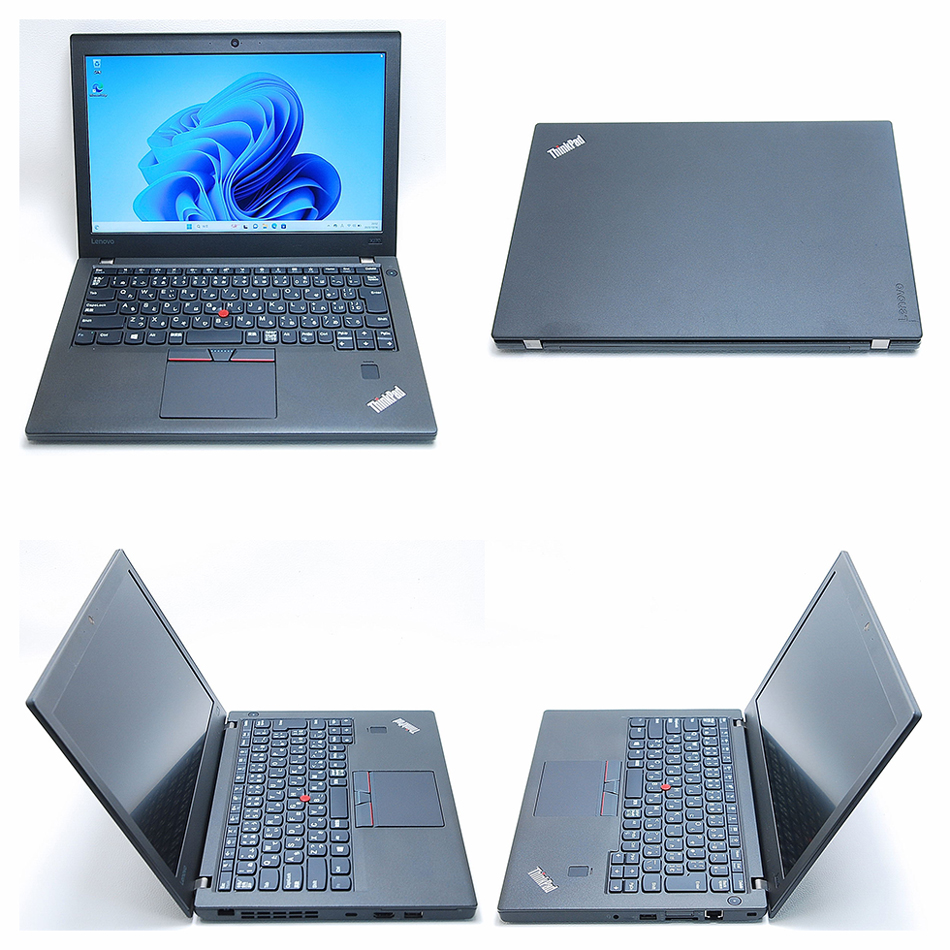 レノボ LENOVO ThinkPad X270 Core i5 7300U 2.60GHz メモリ 16GB 新品SSD512GB 無線LAN  Webカメラ 指紋センサー 12.5インチ Office Bluetooth Win 11 64bit