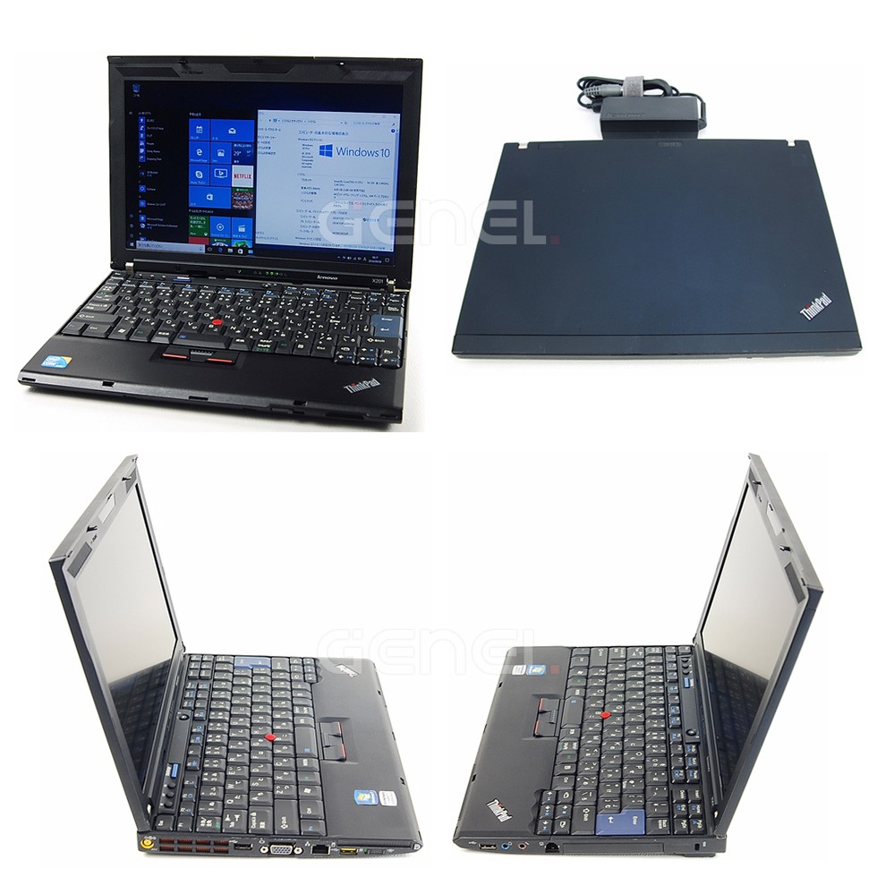 Lenovo Thinkpad X201 Office付き（12.1型ワイド / Core-i5 2.40G / メモリ 4GB / ハードディスク  500GB / 無線LAN / Windows10 64bit）