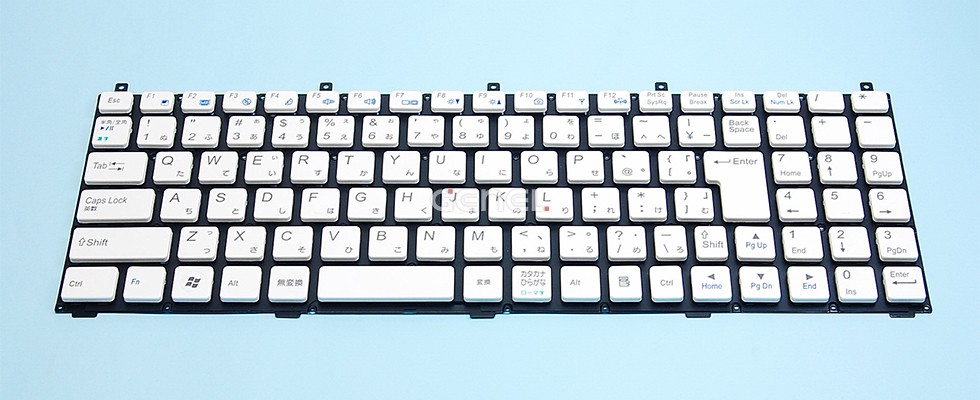 CLEVO 送料無料 ! 新品 純正 日本語キーボード ホワイト W270CZ W270EU
